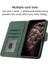 iPhone 15 Pro Kart Tutucu Yuvaları Bilek Kayışı Tpu Iç Koruyucu Stand Pu Deri Folyo Kapaklı Cüzdan Telefon Kılıfı (Yurt Dışından) 5
