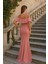 Yakasi Kat Detayli Maxi Boy Abiye ve Mezuniyat Elbisesi Pudra 582587 2