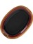 Döküm Oval Fajita Tabağı Kayın Servis Ahşabı Ölçü 26X19CM.-BORDO 3