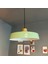 Açe Mint Tekli Geniş Ahşap Başlık Avize Retro Sarkıt Ofis Showroom Salon Mutfak Avizeleri 3