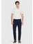 Lacivert Düz Dokuma Regular Fit Casual Pamuk Karışımlı Pantolon 1