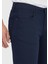 Lacivert Düz Dokuma Slim Fit Casual Pamuk Karışımlı Pantolon 3