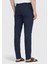 Lacivert Düz Dokuma Slim Fit Casual Pamuk Karışımlı Pantolon 4
