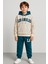 Erkek Çocuk 2 Iplik Baskılı Kapüşonlu Sweatshirt ve Eşofman Altı 2’li Takım 7489 1