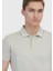 Bej Düz Polo Yaka %100 Pamuk T-Shirt 3