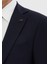 Lacivert Düz Modern Fit %100 Yün Takım Elbise 4