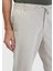 Bej Çizgili Dokuma Jogging Fit Casual Pamuk Karışımlı Pantolon 3