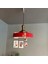 Açe Kırmızı Tekli Eskitme Uzun Tokmak Başlık Avize Retro Sarkıt Ofis Showroom Salon Mutfak Avizeleri 4