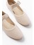 2606 Bej Baretli Günlük Bayan Ayakkabı 3