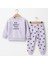 Kız Çocuk Kalp Desenli 3 Iplik Şardonlu Eşofman Takımı – Sweatshirt & Alt 10735 5