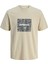 Jack & Jones Jcotarmac Camo Front Tee Ekru Erkek Kısa Kol T-Shirt 7
