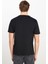 Regular Fit Grafik Bas Siyah Erkek Kısa Kol T-Shirt 7