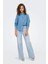 ONLMADISON BLUSH HW WIDE Mavi Kadın Jean Pantolon 14