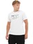 Regular Fit Grafik Bas Beyaz Erkek Kısa Kol T-Shirt 6