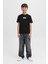 Jjpan Tee Ss Crew Neck Jn Siyah Erkek Çocuk Kısa Kol T-Shirt 12