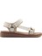 166924.Z5FX Bej Kadın Comfort Sandalet 6