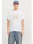 Jack & Jones JCOTARMAC CAMO FRONT TEE Beyaz Erkek Kısa Kol T-Shirt 7
