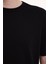 Relaxed Fit Dokulu Kum Siyah Erkek Kısa Kol T-Shirt 9
