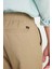 Keten Karışımlı Beli L CAMEL. Erkek Pantolon 8