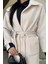 Kadın Gold Düğme Detaylı Bel Kuşaklı Iç Astarlı Sakallı Kaban (S-M-L-Xl Beden Uyumludur.) P-00018444 5