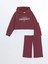 Lcw Kids Bordo Kapüşonlu Baskılı Kız Çocuk Sweatshirt ve Eşofman Alt 2'li Takım 1