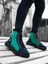 ET0256 Bağcıklı Erkek Yüksek Taban Siyah Yeşil Taban Spor Bot 2