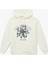 Uzun Kollu Kapüşonlu Kolej Temalı Baskılı Oversize Sweatshirt 1