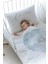 Organik Baskılı Bebek Boy (100X150) Yorgan Seti - Pure Baby Serisi - Bulutlu Mavi Hava Balonu 2