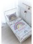 Organik Baskılı Bebek Boy (100X150) Yorgan Seti - For Baby Serisi - Pembe Gökkuşağı 1