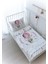 Organik Baskılı Bebek Boy (100X150) Yorgan Seti - For Baby Serisi - Pembe Balonda Fil 1