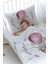 Organik Baskılı Bebek Boy (100X150) Yorgan Seti - For Baby Serisi - Pembe Balonda Fil 2