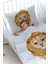 Organik Baskılı Bebek Boy (100X150) Yorgan Seti - For Baby Serisi - Suluboya Aslan 2
