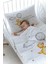 Organik Baskılı Bebek Boy (100X150) Yorgan Seti - Pure Baby Serisi - Sevimli Ördek 2