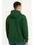 Erkek Ovarsize Kapüşonlu Swetshirt Kanguru Çepli Cıtcıtlı 3 Iplik Şardonlu Hoodie - Haki 2