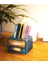 Retro Radyo Sukulent Saksısı ve Kalemlik - Masaüstü Dekoratif Organizer Mavi 12*8 4