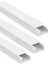 3'lü 2 Metre Kablo Kanalı Seti 25x16mm PVC Yapışkanlı Kolay Montajlı Kablo Düzenleyici 6