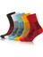 5 Çift Bambu Renkli Dikişsiz Yıkanmış Kutulu Ayağı Sıkmayan Kadın Erkek Lastiksiz Çorap 3065 1