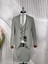 Slim Fit Çift Düğme Yelekli Takım Elbise 1