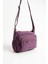 Yumuşak Dokulu Ultra Hafif, Esnek ve Su Geçirmez Polyamid Kumaş Omuz Çantası Mor Model: (571-13-14C) 4
