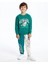 Lcw Kids Yeşil Beli Lastikli Kalın Erkek Bebek Jogger Eşofman Alt 2