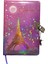 Yıldızlı Gece Hatıra Defteri (Günlük) Kilitli Defter 80 Yaprak - Paris Eyfel 1