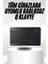 Wizard Kablosuz Bluetooth Bağlantılı Taşınabilir Q Klavye Tüm Cihazlara Uyumlu 2