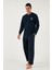 Ekoseli Yumuşak Dokulu Regular Fit Uzun Kollu Pijama Takımı Erkek Pijama Takımı 609611030 5