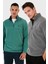 Slim Fit Anti-Pilling Tüylenme Yapmayan Bato Yaka Şardonlu 2'li Paket Polar Erkek Polar 5906001S2 1