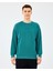 M Essential Crewneck Sweatshirt Erkek Petrol Sweatshirt S2610015-0730 1