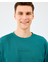 M Essential Crewneck Sweatshirt Erkek Petrol Sweatshirt S2610015-0730 4