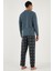 Kareli Yumuşak Dokulu Regular Fit Uzun Kollu Pijama Takımı Erkek Pijama Takımı 609611060 7
