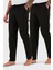 Pamuklu Regular Fit Normal Bel Düz Paça Cepli 2'li Paket Pijama Altı Erkek Pijama Altı 6574003S2 1
