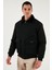 Slim Fit Tüy Detaylı Yaka Fermuarlı Kaşe Kaban Erkek Kaban 5840025 1