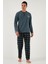 Ekoseli Yumuşak Dokulu Regular Fit Uzun Kollu Pijama Takımı Erkek Pijama Takımı 609611030 4
